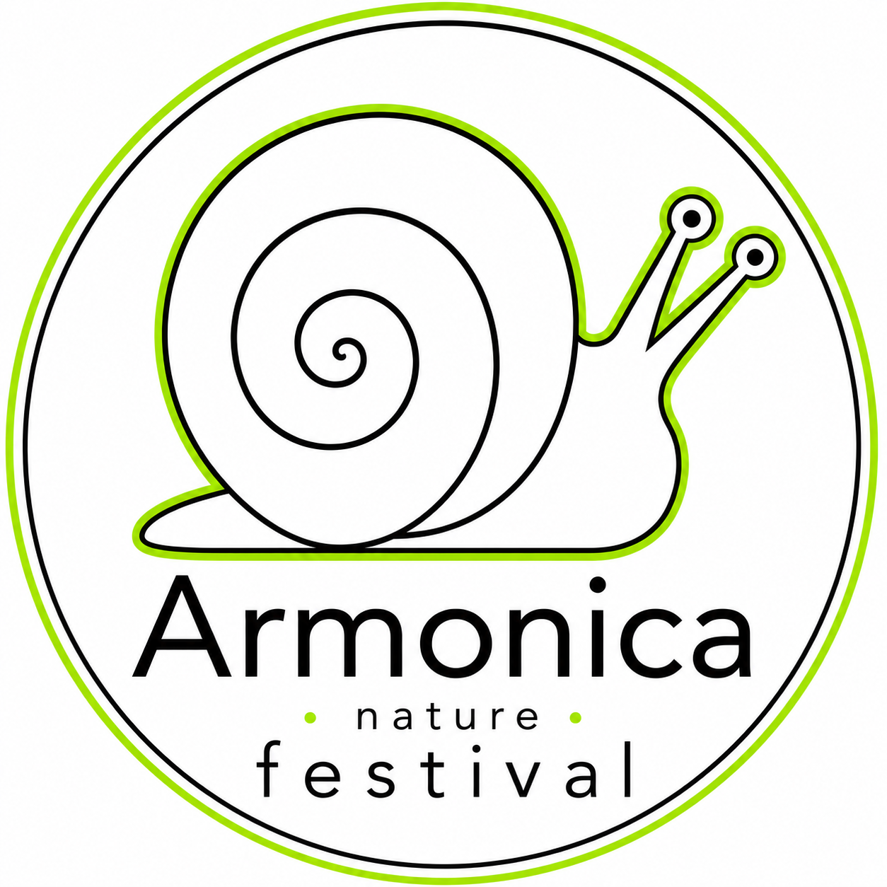 Logo di Armonica Nature Festival su sfondo bianco